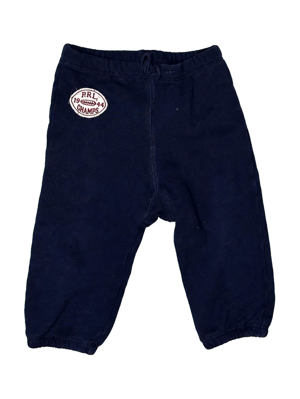 Ralph Lauren Navy Unisex Baby Pants with PRL Champs Patch 9M